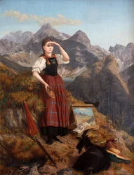 Self-portrait in Lechtal Costume